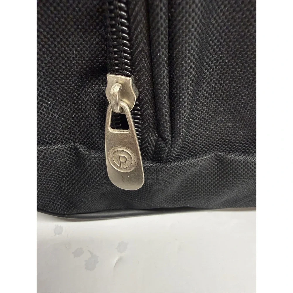 Pony Black Canvas Messenger Bag Crossbody Travel Laptop Bag PG10-091-005-32